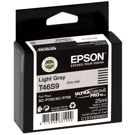 Cartouche D Encre Traceur Epson Ultrachrome Pro Sc P Light Gris