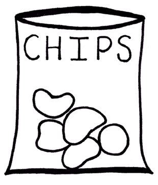 Potato Chip Coloring Pages