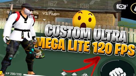 CUSTOM DE FREE FIRE ULTRA MEGA LITE 120 FPSESSA TA INCRÍVEL J2 LISO