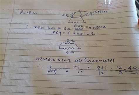 A Wire Of Resistance 18 Ohm Is Bent To Form An Equilateral Triangle