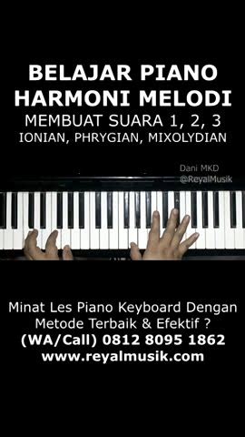 Belajar Piano Teknik Harmoni Melodi Dasar Suara Belajar Piano