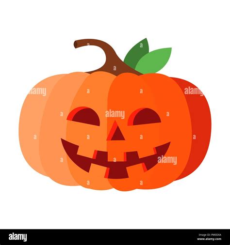 Halloween Pumpkin Vector. Happy Face. Isolated Cartoon Illustration Stock Vector Image & Art - Alamy