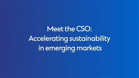 Accelerating Sustainability In Emerging Markets Youtube