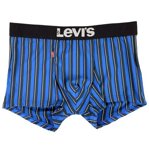 Мужские трусы levis, приятный гладкий материал, цвет синий в полоску ...