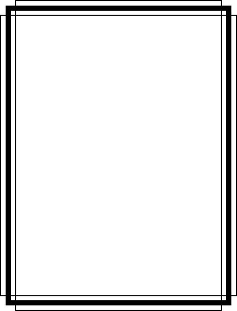 Border By Arvin R Simple Black And White Border On Openclipart