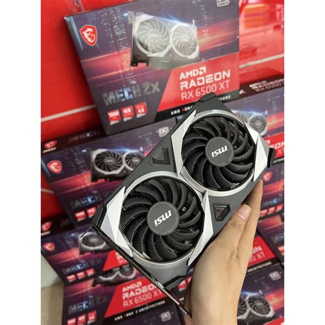 Vga Msi Rx 6500 Xt Mech 2x 4gb Oc 2 Fan Cũ Shopee Việt Nam