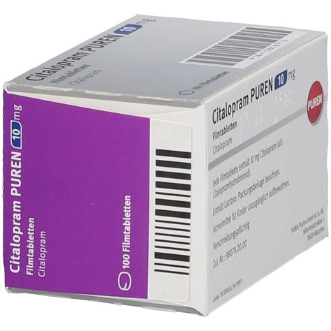 Citalopram Puren 10 Mg 100 St Mit Dem E Rezept Kaufen Shop Apotheke