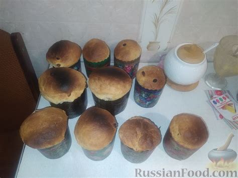 Рецепт: Творожный пасхальный кулич на RussianFood.com