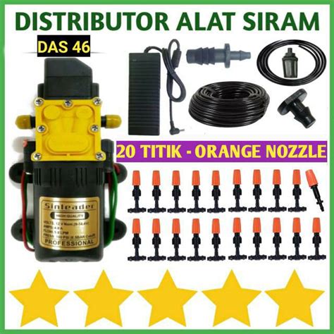 Jual PAKET MISTING 10 TITIK SPRAYER EMBUN MIST NOZZLE SPRAY TAMAN