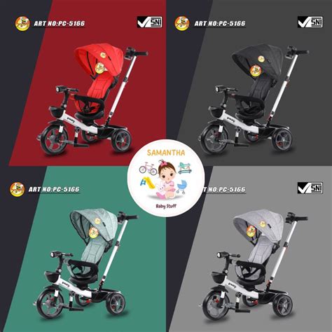 jual sepeda anak roda tiga pacific  duduk rebah tidur shopee