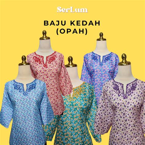 Baju Kedah Baju Opah Malam Berinai All Size Shopee Malaysia