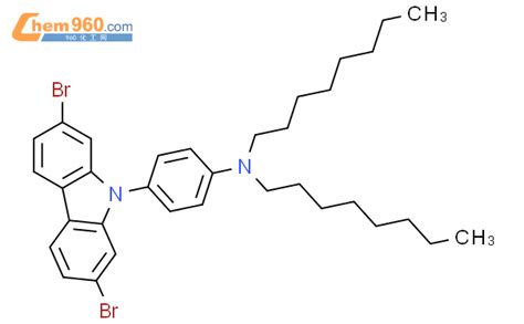 917388 98 8 Benzenamine 4 2 7 Dibromo 9h Carbazol 9 Yl N N Dioctyl 化学式、结构式、分子式、mol 960化工网