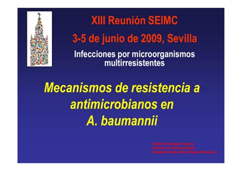 Mecanismos De Resistencia A Antimicrobianos En A Baumannii