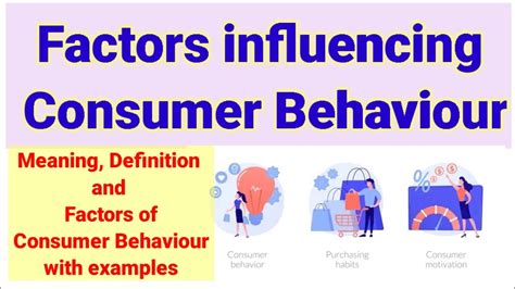 Factors Influencing Consumer Behaviour Youtube