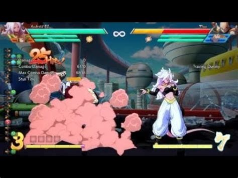 Dragon Ball Fighterz A21 4 Bar Combo Vanish YouTube