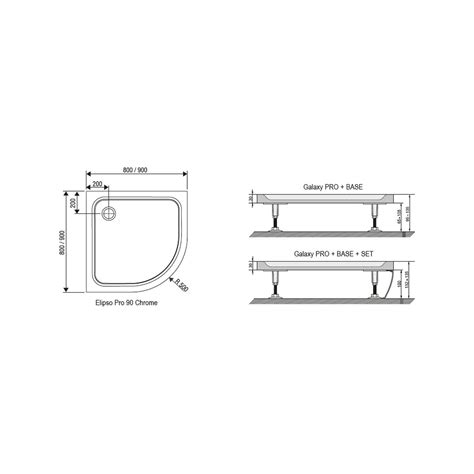 Ravak Elipso Pro P Lkruhov Sprchov Vani Ka X Cm B L Xa