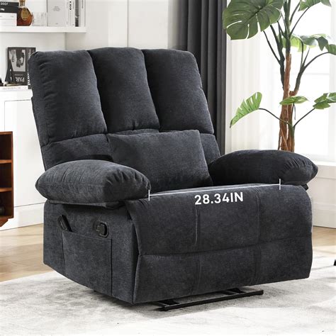 Homyedamic Oversized Recliner Chair 350 Lb Weight Capacity Plus Size 28 Inch Large