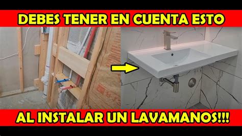 C Mo Instalar Un Lavamanos Moderno En Tu Ba O Youtube