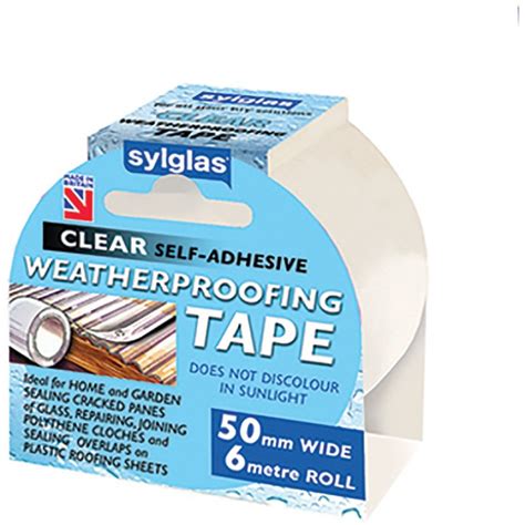 Sylglas Clear Weatherproofing Tape Mm X M Selco