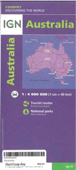 Buy Australia Road Atlas by IGN – The Chart & Map Shop