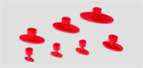 Auovl 7 Mag Ultra Oval Pull Tabs With Magnets Red