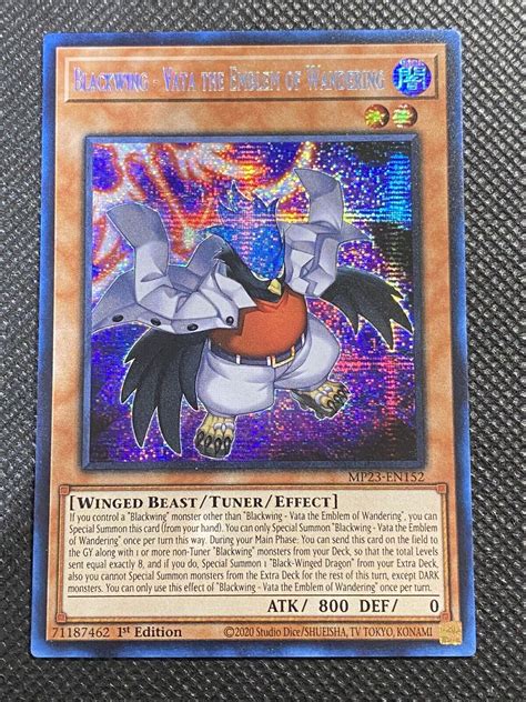 Yugioh Blackwing Vata The Emblem Of Wandering Mp En Prismatic