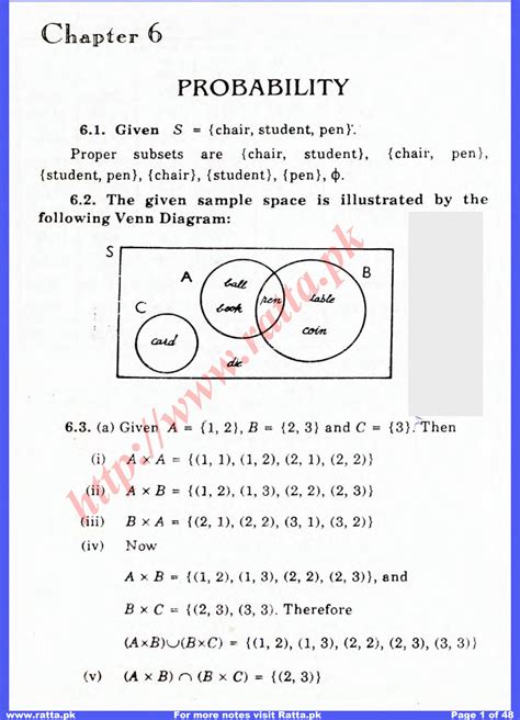 SOLUTION Ch06 Probability Studypool