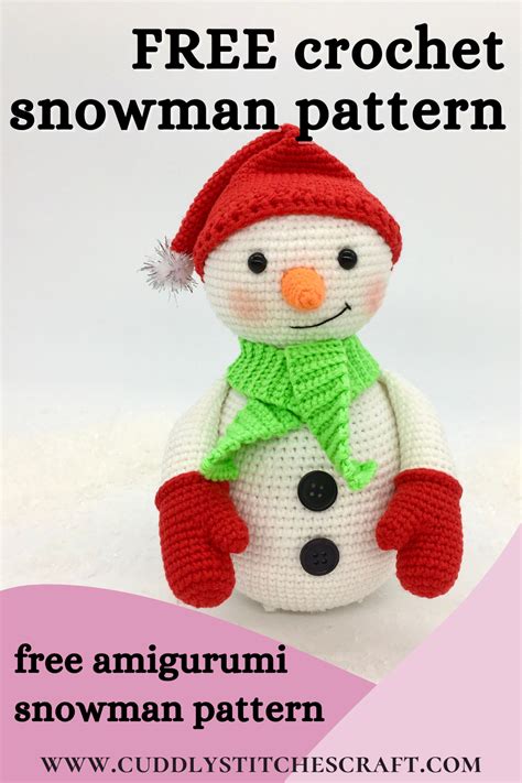 Free Crochet Snowman Pattern Free Amigurumi Snowman Pattern Snowmen