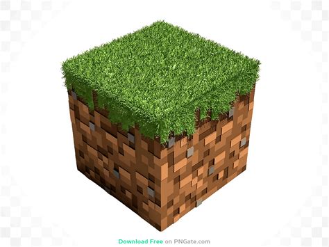 Realistic Isometric 3d Earth Cube From Minecraft Png Image Download For