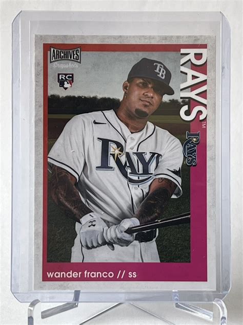 2022 Topps Archives Snapshots Wander Franco Rookie Card 42 Tampa Bay