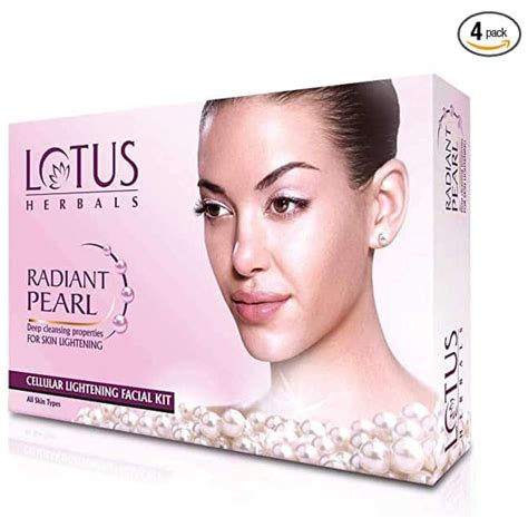 Lotus Radiant Pearl Facial Kit Tea 4 Easy Steps 148g