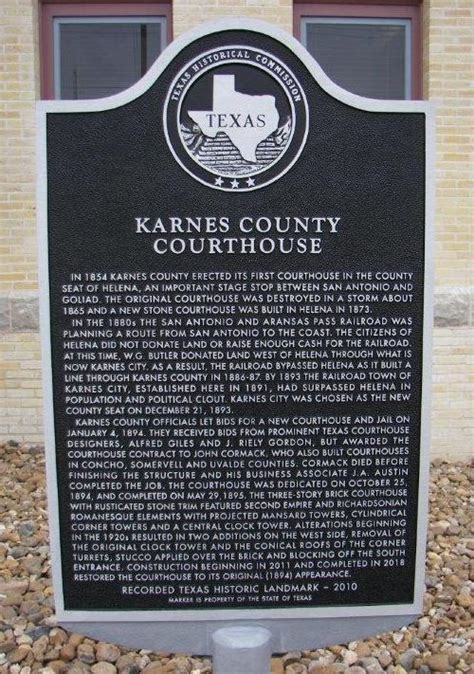 Karnes County Courthouse, Karnes City, Texas.