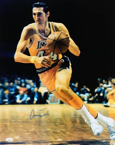 Jerry West Signed Lakers X Photo Jsa Pristine Auction