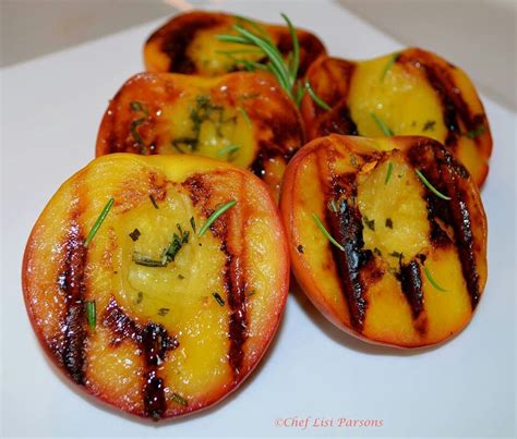 Grilled Peaches And Rosemary Healthy Recipes Grilled Peaches Cooking