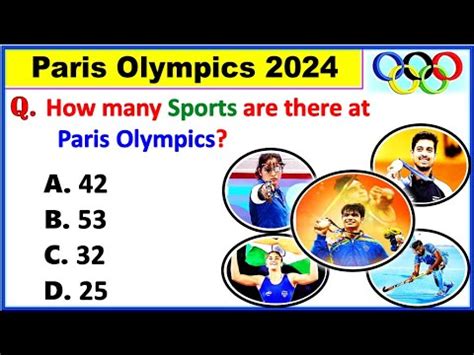 Paris Olympics Gk Paris Olympics Important Questions Sports Gk