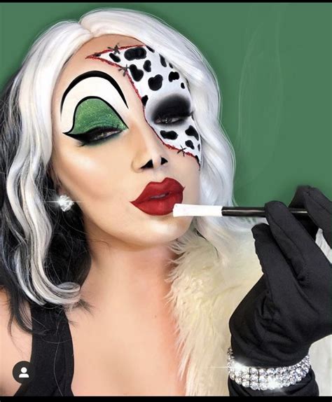 Cosplay Halloween Disney Cruela De Vil Makeup Cruella Costume