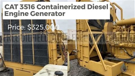 Cat 3516 Containerized Diesel Engine Generator In Good Condition Texas Youtube