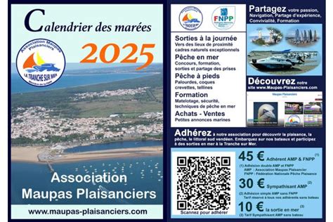 Calendrier Des Mar Es Maupas Plaisanciers