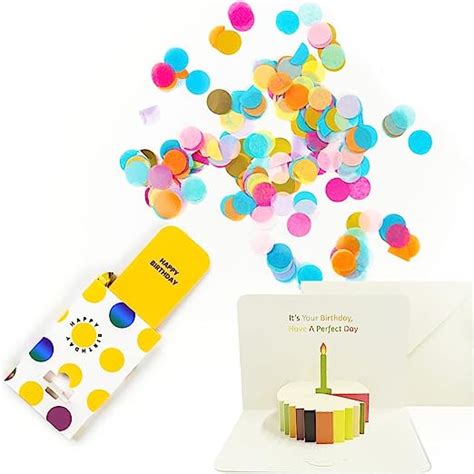 Zwznbl Exploding Confetti Birthday Card Birthday T Box Surprise Birthday Card With Simple