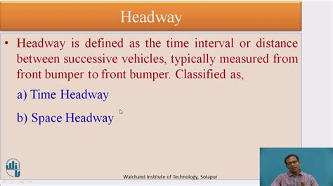 Density Occupancy Spacing Headway Youtube