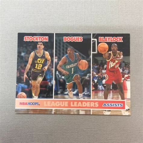 SKYBOX 1994 NBA Hoops League Leaders Assists John Stockton Basketball