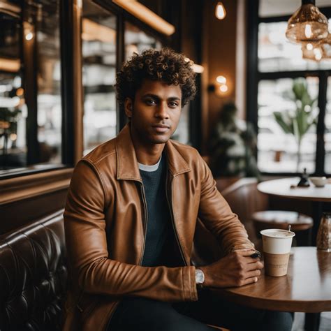 A Full Body Portrait Of A Brown Skinned Man With Faded Short By AM