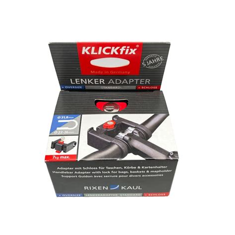 Klickfix Lenkeradapter U Mm Adapter Mit Schloss