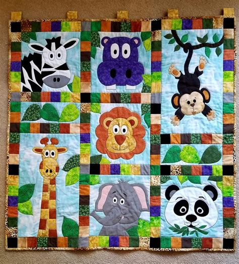 Handmade Baby Quilts with Animal Designs