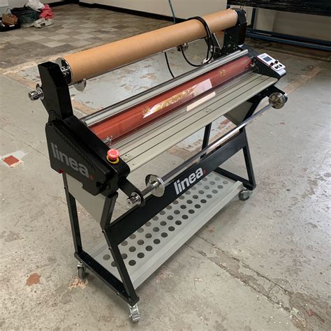 Used Used Linea DH1100 A0 Hot Cold Roller Laminator Encapsulator Complete With Stand