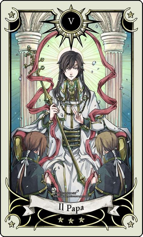 Tarot Card The Hierophant By Rann Poisoncage Deviantart On