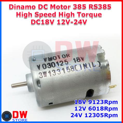 Jual Dinamo Dc Motor Rs Rs V V V Mid Rpm Speed High Torque