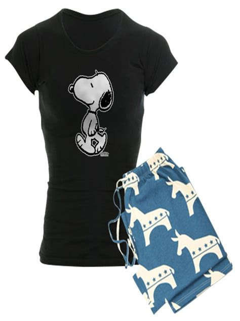 Cafepress Peanuts Snoopy Pajamas Womens Dark Pajamas