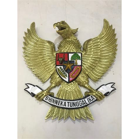 Jual Lambang Garuda Pancasila Fiber Motif Ukir Klasik Cetak Cor Ukuran