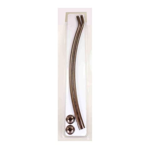 Home Basics Steel Curved Shower Rod, Bronze in the Shower Rods ...